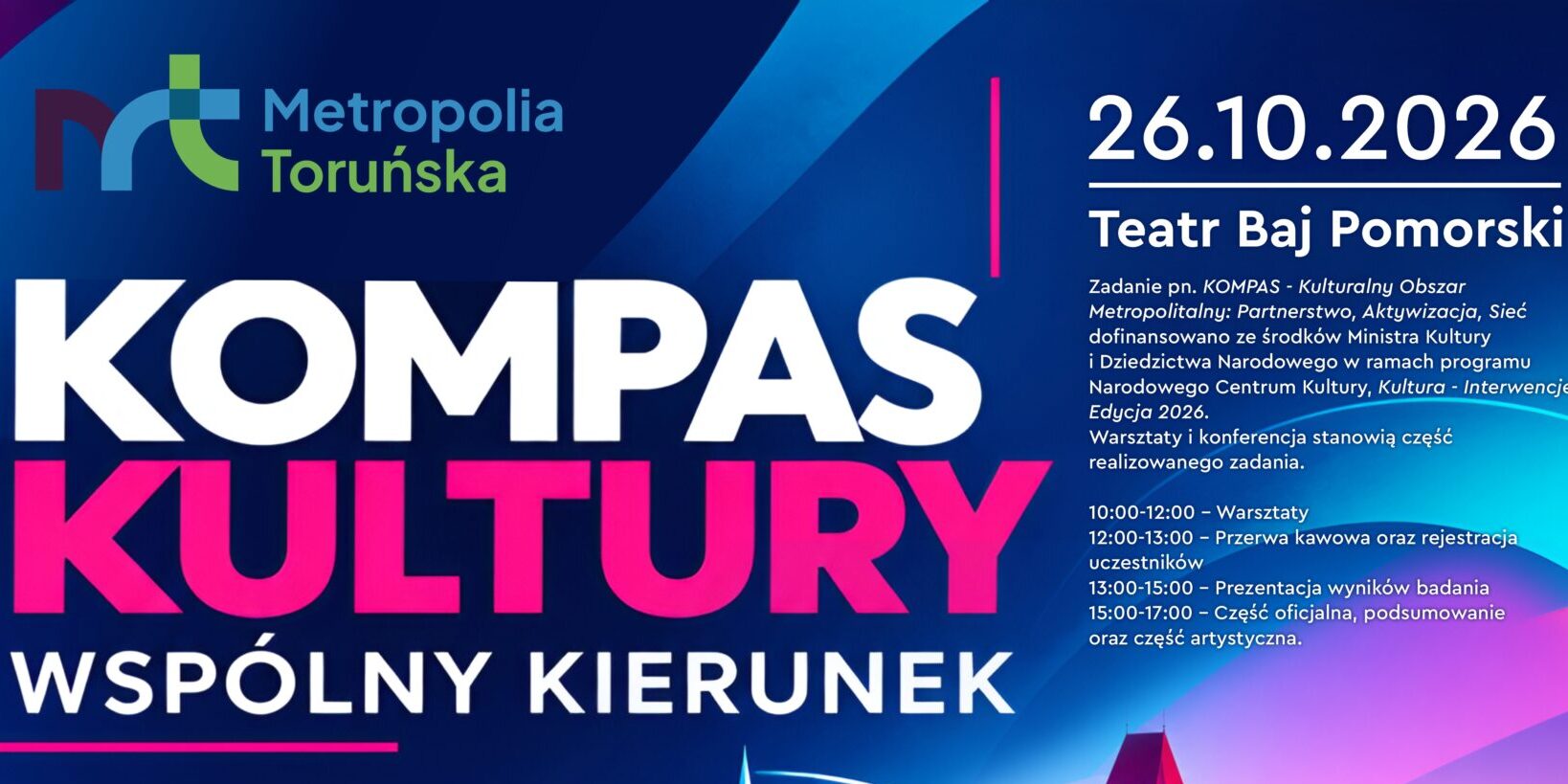 Konferencja metropolitalna KOMPAS 2026 – porozmawiajmy o przyszłości kultury!